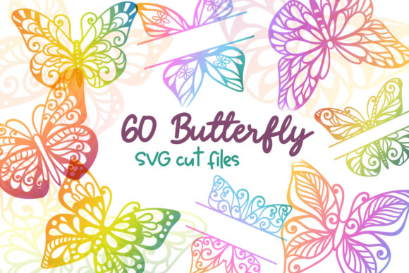 60 Butterfly SVG Cut Files: Graphics for Crafts & Local Branding