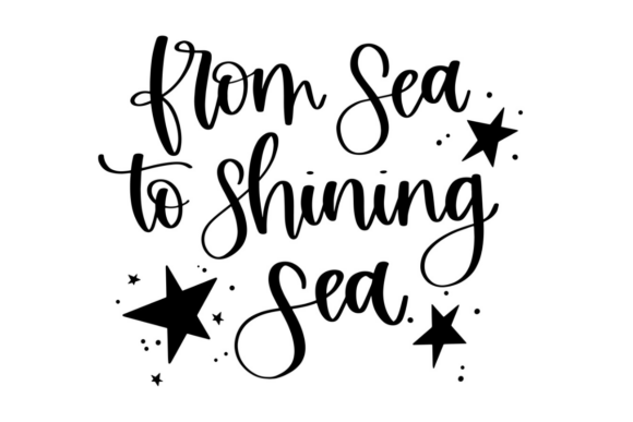 From Sea to Shining Sea Graphics for Crafts & Content