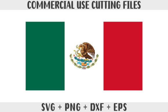Graphics for Crafts: Mexico Flag SVG Original Colors