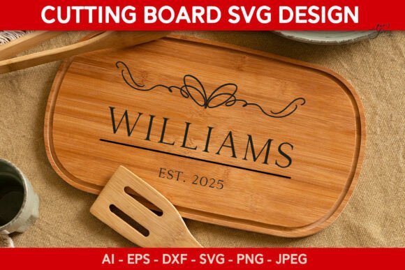 Kitchen Monogram SVG: Graphics for Crafts & Commercial Use