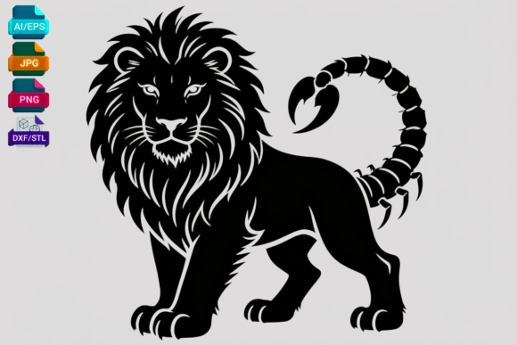 Scorpion Lion Hybrid Graphics for Crafts
