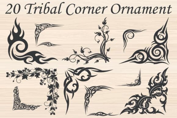 Tribal Corner Ornament: Graphics for Crafts-Driven Branding