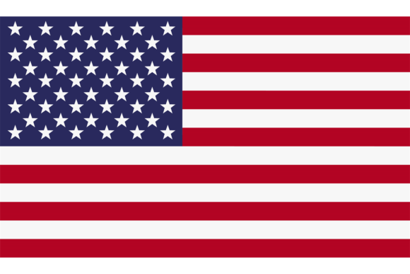 USA Flag Icon Graphics for Local Business Crafts
